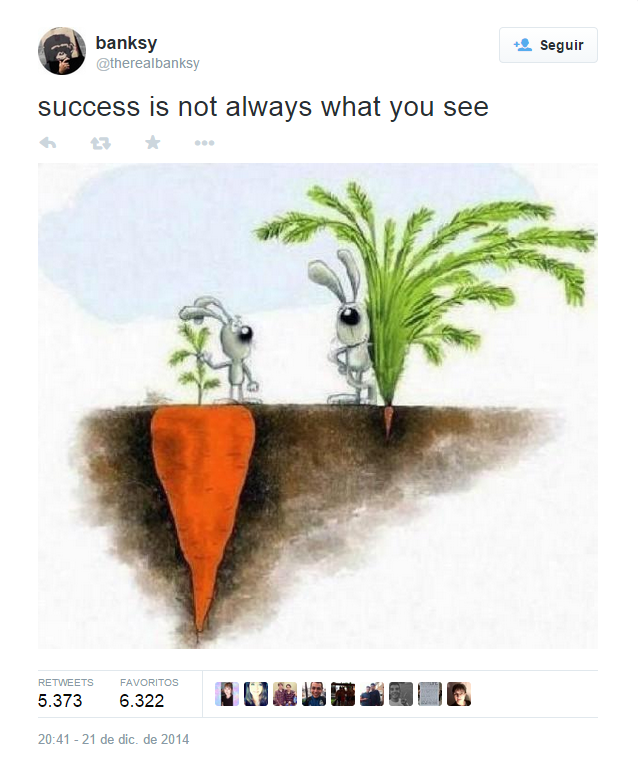 Success is not always what you see